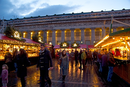 Edinburgh German market at Christmas